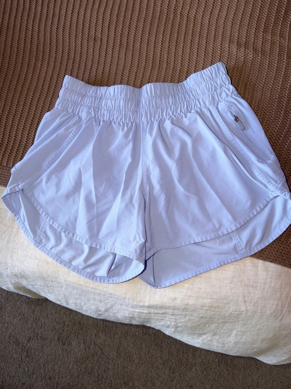 Lululemon Women’s Light Lavender Tracker Shorts - 4”
